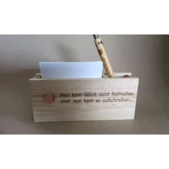 Zettelbox mit Logo – Individuelles Werbegeschenk aus Holz für nachhaltigen Markenauftritt