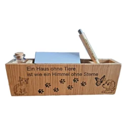 Zettelbox mit Logo – Individuelles Werbegeschenk aus Holz für nachhaltigen Markenauftritt