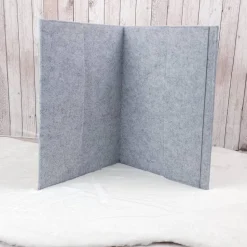 Zeugnismappe aus Filz | personalisierbar | Zeugnishülle Feuerwehrjunge grau | Organizer Schule