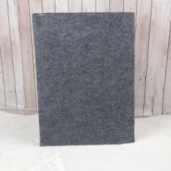 Zeugnismappe aus Filz | personalisierbar | Zeugnishülle Traktor grau | Organizer Schule