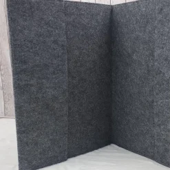 Zeugnismappe aus Filz | Zeugnishülle Eule dunkelgrau | Organizer Schule