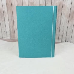 Zeugnismappe aus Filz | Zeugnishülle Rakete türkis | Organizer Schule