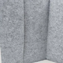 Zeugnismappe aus Filz | Zeugnishülle Schmetterling hellgrau | Organizer Schule