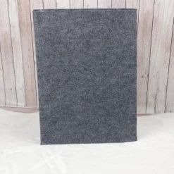 Zeugnismappe aus Filz | Zeugnishülle Schmetterling dunkelgrau | Organizer Schule