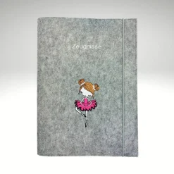 Zeugnismappe Ballerina Dokumentenmappe Filz Sichtbuch