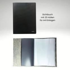 Zeugnismappe Doktorhut Zeugnisse Filz Sichtbuch Geschenk zum Abschluss