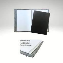 Zeugnismappe Dokumentenmappe Filz Sichtbuch Frau