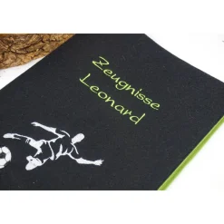 Zeugnismappe für Fußballer - tolles Einschulungsgeschenk für Jungs