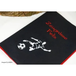 Zeugnismappe für Fußballer - tolles Einschulungsgeschenk für Jungs