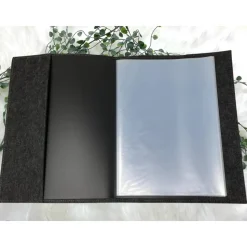 Zeugnismappe mit Namen aus Filz (A4) incl.zeugniss Hefter Einschulung Geschenk Zeugnis mappe personalisiert Einhorn