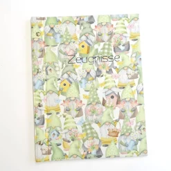 Zeugnismappe mit Zwergen & Wichteln – personalisierbare Sammelmappe für Zeugnisse DIN A4