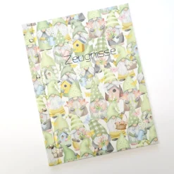 Zeugnismappe mit Zwergen & Wichteln – personalisierbare Sammelmappe für Zeugnisse DIN A4