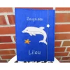Zeugnissmappe / Zeugnisshülle aus Filz "Delphin"