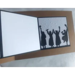 Z-Fold Karte zur Promotion, zum Bachelor, Master, Abitur, Examen