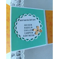 Zickzack Flip-Box Geldgeschenk für den Ruhestand – Handgemachte Geschenkbox