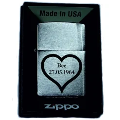 Zippo Feuerzeug Original oder Sturmfeuerzeug, personalisierbar mit Gravur von Foto und Text, Geschenk