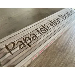 Zollstock personalisiert mit Gravur aus Buchenholz