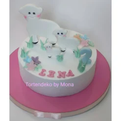 Zuckerfigur Tortenbild Tortendeko  Schaf Familie
