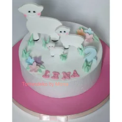 Zuckerfigur Tortenbild Tortendeko  Schaf Familie