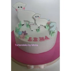Zuckerfigur Tortenbild Tortendeko  Schaf Familie