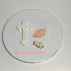 Zuckerfigur Tortenbild Tortendeko Taufdeko