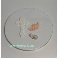 Zuckerfigur Tortenbild Tortendeko Taufdeko