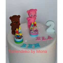 Zuckerfigur Tortenbild Tortendeko  Geburtstagsdeko Bärchen