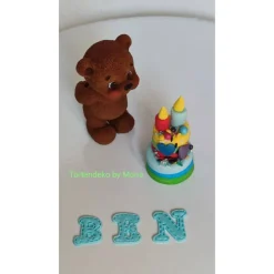 Zuckerfigur Tortenbild Tortendeko  Geburtstagsdeko Bärchen