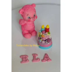 Zuckerfigur Tortenbild Tortendeko  Geburtstagsdeko Bärchen