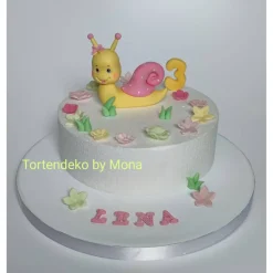 Zuckerfigur Tortenbild Tortendeko Tortendekoration Schnecke