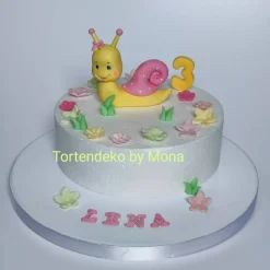 Zuckerfigur Tortenbild Tortendeko Tortendekoration Schnecke