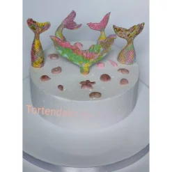 Zuckerfigur Tortenbild Tortendeko Tortendekoration Meerjungfrau