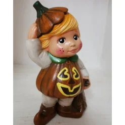 Zuckersüsses Halloween Püppchen aus Keramik