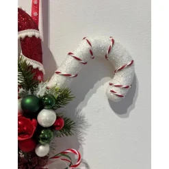 Zuckerstangen Weihnachtsdeko Weihnachtskranz Türschmuck Türdeko Türkranz