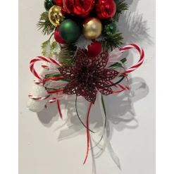 Zuckerstangen Weihnachtsdeko Weihnachtskranz Türschmuck Türdeko Türkranz