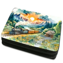 Zug Federmäppchen inkl. Inhalt mit Name / personalisierbar