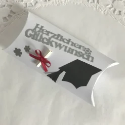 Zum Abschluss Bachelor Abitur Promotion Doktortitel Studium Examen ein Geldgeschenk verschenken Geschenk Gutschein Geld