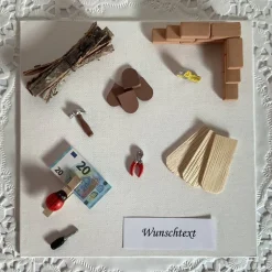 Zum Hausbau ein Geldgeschenk für Häuslebauer oder Geschenk zum Umbau und Umzug für Haus, Wohnung oder Zimmer verpacken