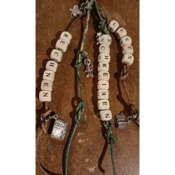 Zum Schulanfang - Schlüsselanhänger mit Motto - lesen, schreiben, rechnen!