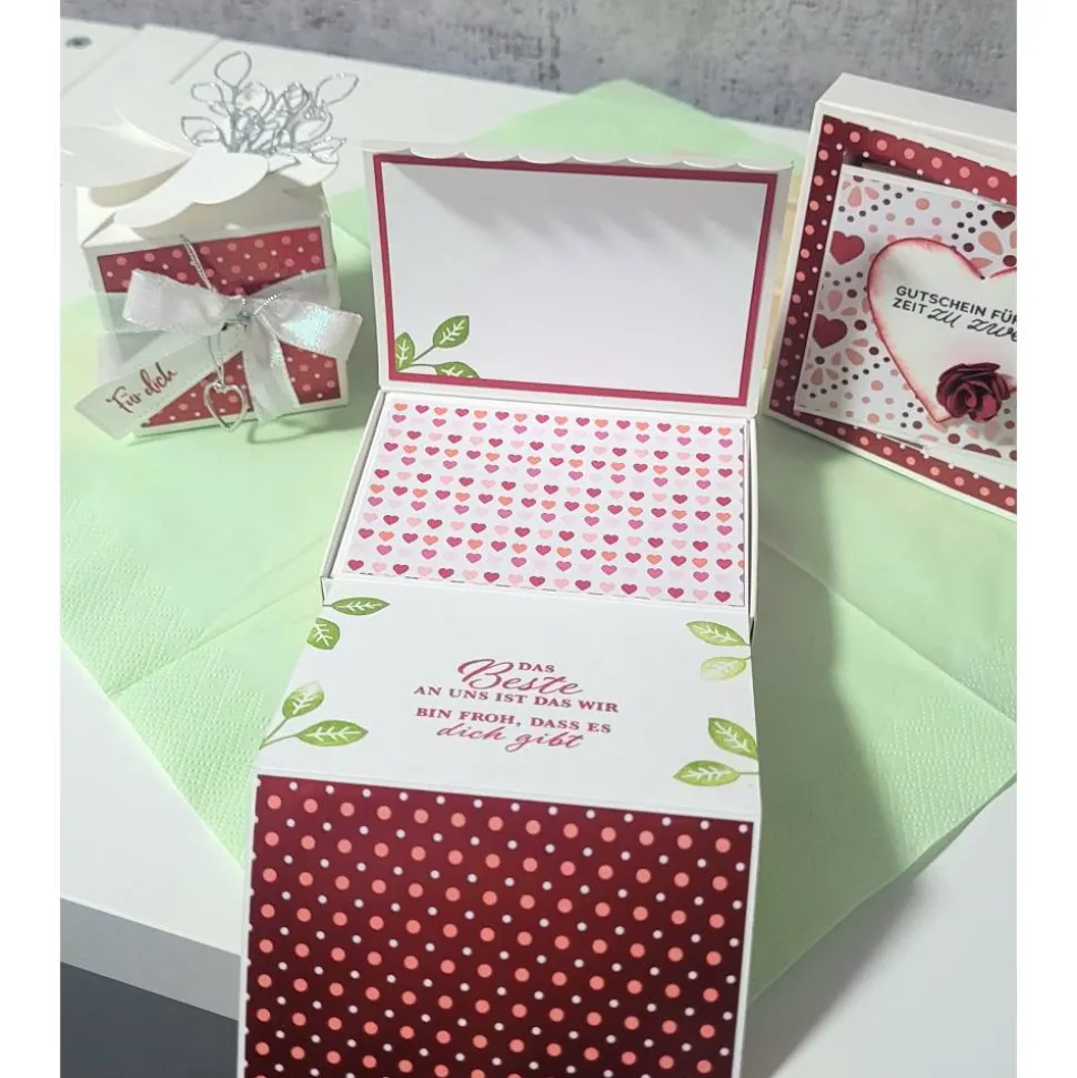 Zum Valentinstag, oder einfach mal so, kleine Präsentschachtel, Aufmerksamkeiten, Liebe, Stampin up