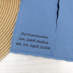 zusätzliche Widmung für Gotteslobhülle und Gesangbuchhülle zur Kommunion, Konfirmation