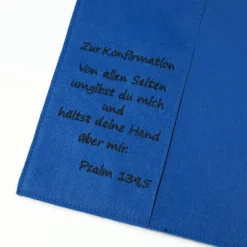 zusätzliche Widmung für Gotteslobhülle und Gesangbuchhülle zur Kommunion, Konfirmation