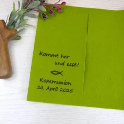 zusätzliche Widmung für Gotteslobhülle und Gesangbuchhülle zur Kommunion, Konfirmation