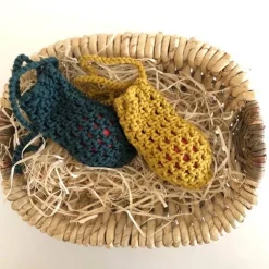 Zwei Eierschleudern / Eiernetze / Ostereierschleudern / Ostereiernetze 100%recyceltes Polyester extra dick!