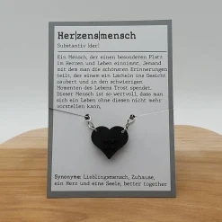 Zwei Schlüsselanhänger Herz Baustein-Optik für Paare, Freunde, Herzensmenschen, Valentinstag, Geschenk